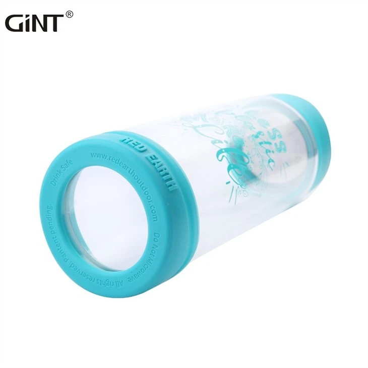 Customized Logo BPA-free Glass Water Bottle Drinking Water Bottle With Silicone Sleeve